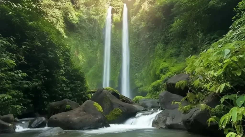 tempat wisata air terjun di lombok