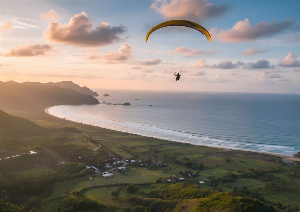 gliding paralayang bukit lancing