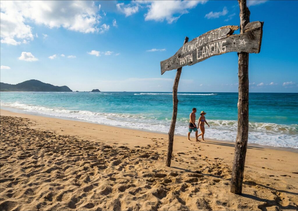 pantai lancing lombok