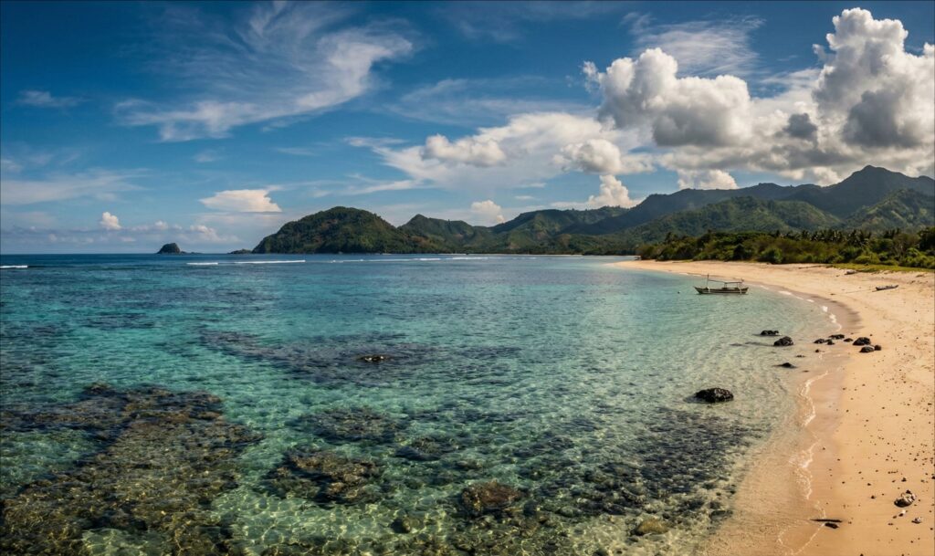 kejernihan air pantai batudaeng